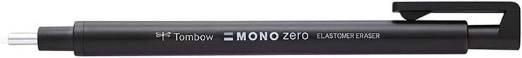 Portagomas Tombow Mono Zero negro