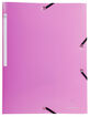 Carpeta PP 3 solapes A4 Exacompta Rosa