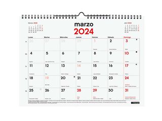 Calendario 16 Meses Finocam Pared S 23-24 Cast
