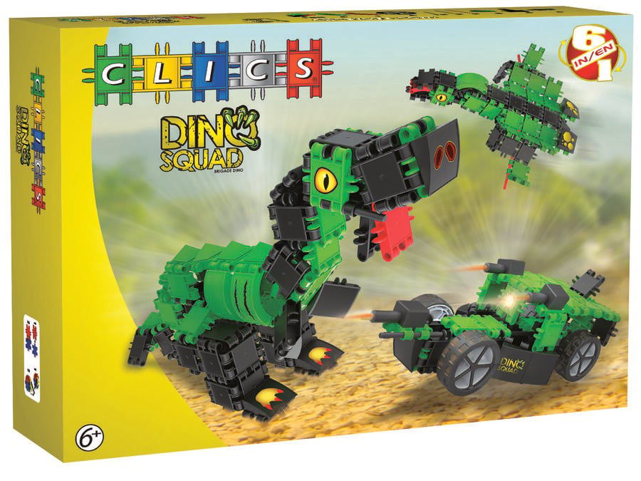 Clics Dino Squad Clics Caixa Dinosaures 6 en 1