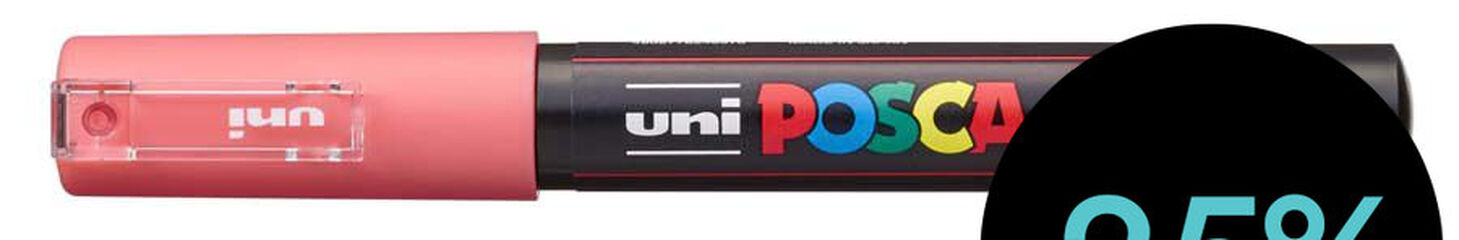 Rotulador Posca PC-1M 0,7mm rosa coral