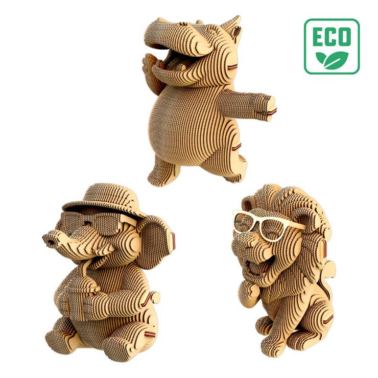 Puzzle 3D Cartonic Safari Trio