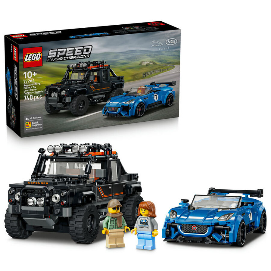 LEGO&reg; Speed Champions Jaguar Project 7 & Land Rover Defender 77264