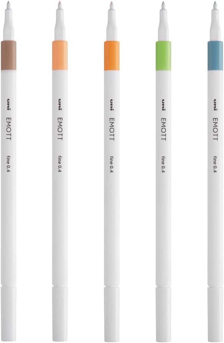 Rotuladores Emott Uni-Ball Emott 5 colores Natural