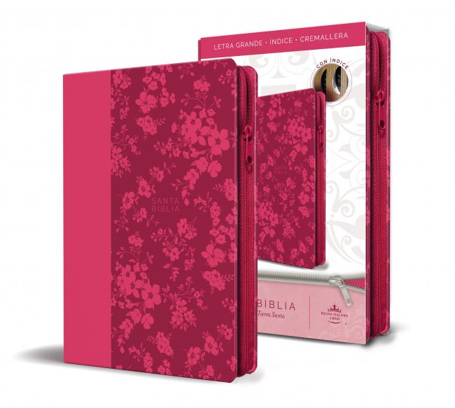 Biblia Reina Valera 1960 letra grande. S&iacute;mil fucsia