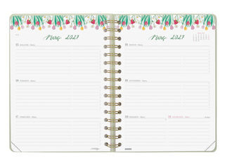 Agenda Finocam Marta BGE Semana Vista Horizontal 2027 Catal&aacute;n Azul