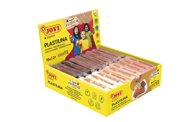 Plastilina Jovi multicultural 50g 18u