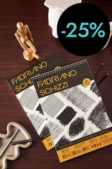 Bloc espiral Dibuix Fabriano Schizzi A3 80 fulls 90g