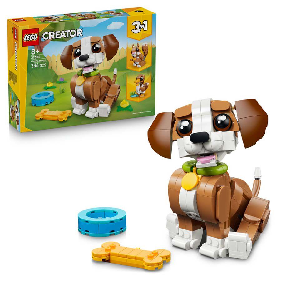 LEGO&reg; LEGO Creator Simp&aacute;ticos Animales: Cachorro Juguet&oacute;n 31382