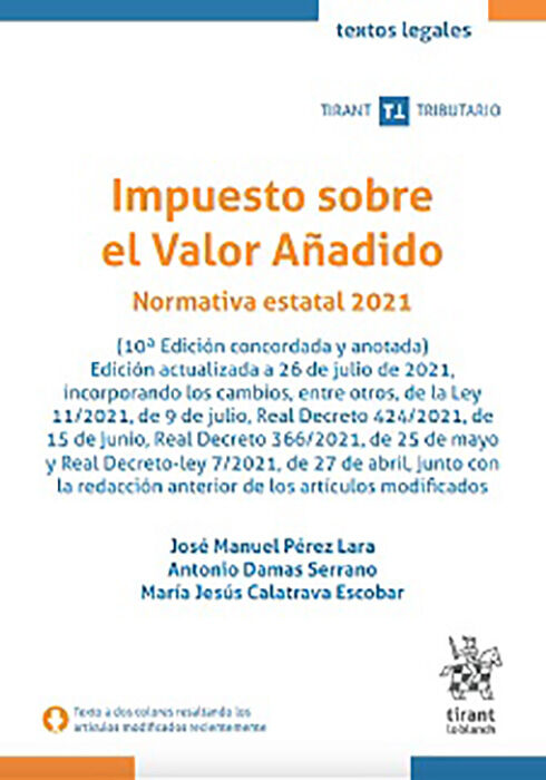 Impuesto sobre el valor a&ntilde;adido. Normativa estatal 2021