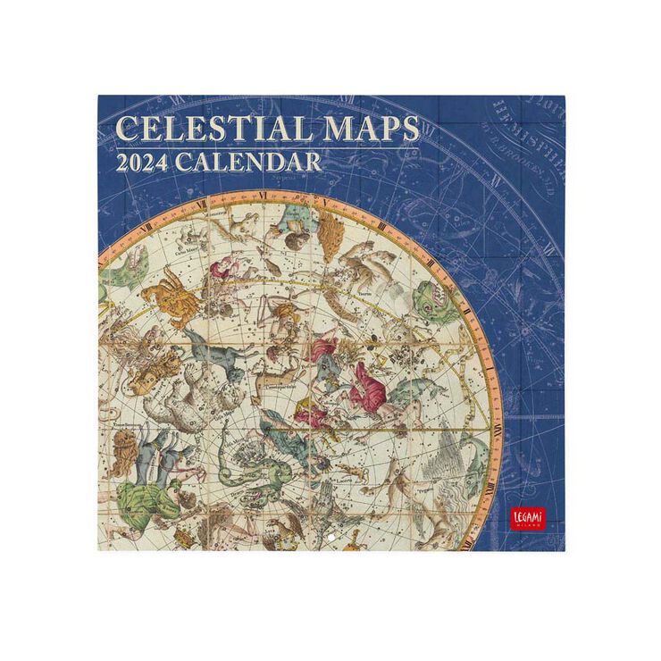 Calendario pared Legami 30X29 2024 Celestial Maps