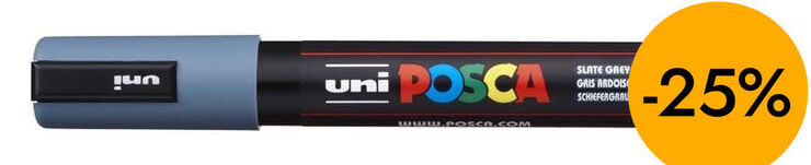 Retolador Posca PC-5M 1,8-2,5mm gris pissarra