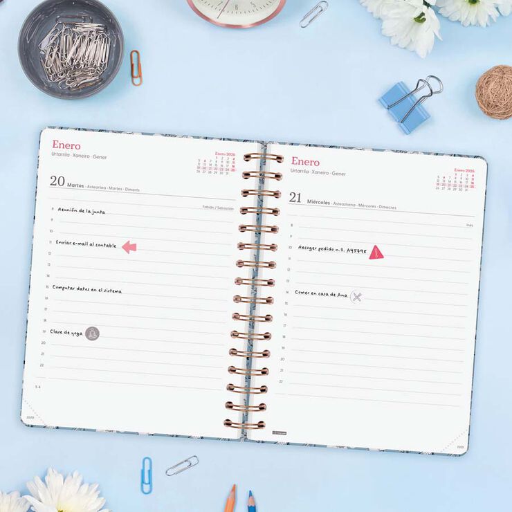 Agenda Finocam You E10 día/pág cas 2026 Cotton