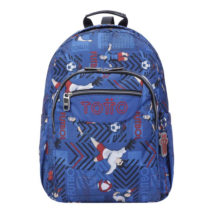 princesa Cobertizo al menos Mochila Totto Acuareles Azul Futbolistas - Abacus Online