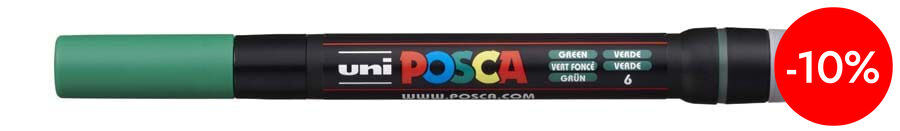 Rotulador Posca PCF-350 1-10mm verde