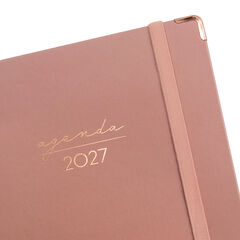 Agenda Finocam Alma Semana Vista Horizontal 2027 Catal&aacute;n Rosa
