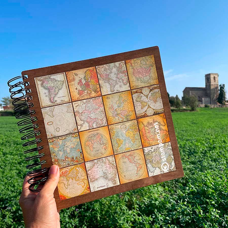 &Agrave;lbum Fotos Stampam 25x25 Mapamundi