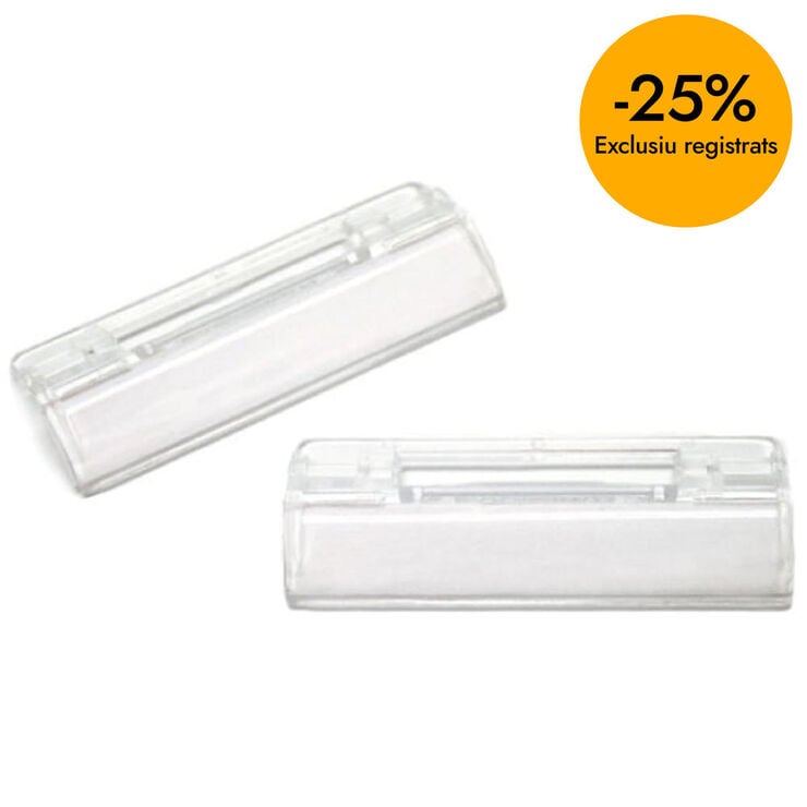 Visor carpeta colgante Grafoplas 6,5cm+10 tiras papel 10u
