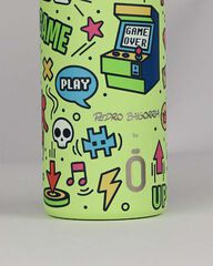 Botella Termo Runbott 600 ml Retro Gamer Green