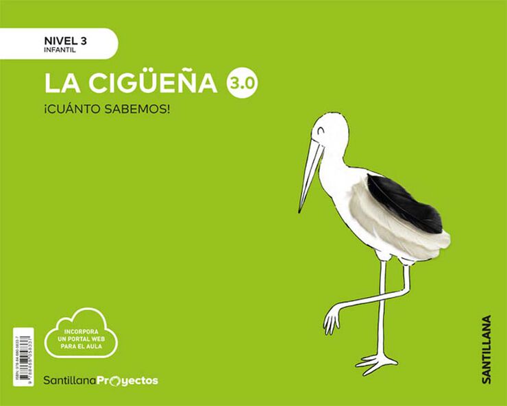 Nivel 3 La Cigüeña 3.0 Cuanto Sab Ed20 Santillana Text 9788468058337