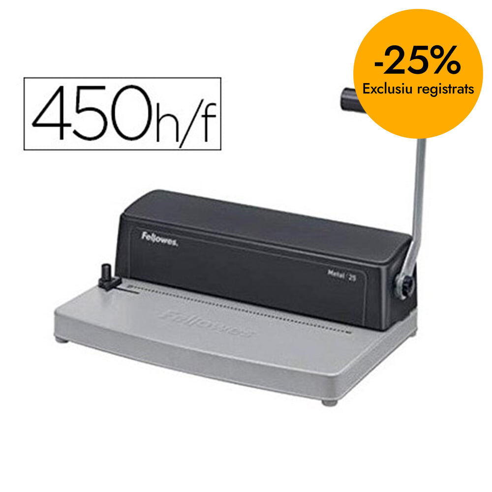 Enquadernadora Espiral Fellowes Metal 25