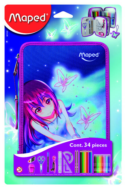 Estoig Plumier Doble Maped Butterfly Estoig Plumier Doble Maped Butterfly