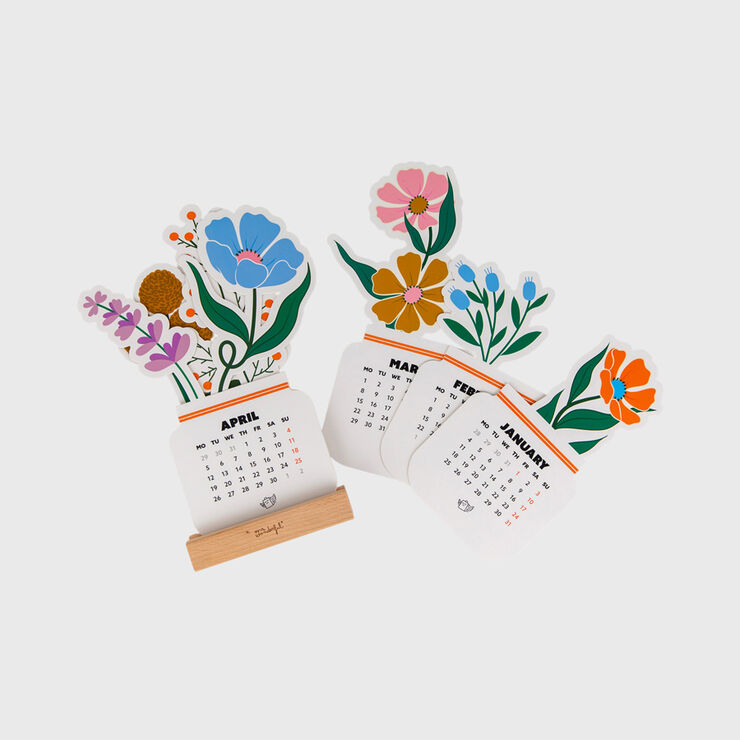 Calendari Mr. Wonderful Taula Amb Peanya Flowers Multiling&uuml;e 2027