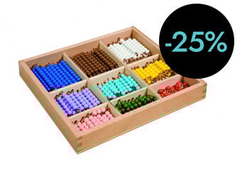 Caja Cuentas Montessori 180 piezas