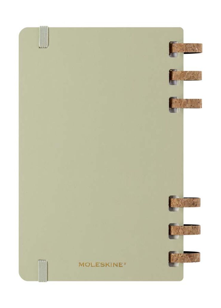 Agenda espiral Moleskine Life Planner 12m sem/vista 2025 L kiwi