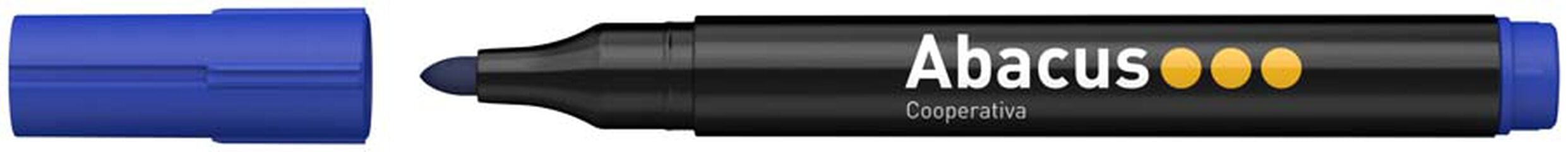Rotulador permanente Abacus punta redonda azul