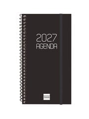 Agenda Finocam Opaque Setmana Vista Horitzontal 2027 Castell&agrave; Negre