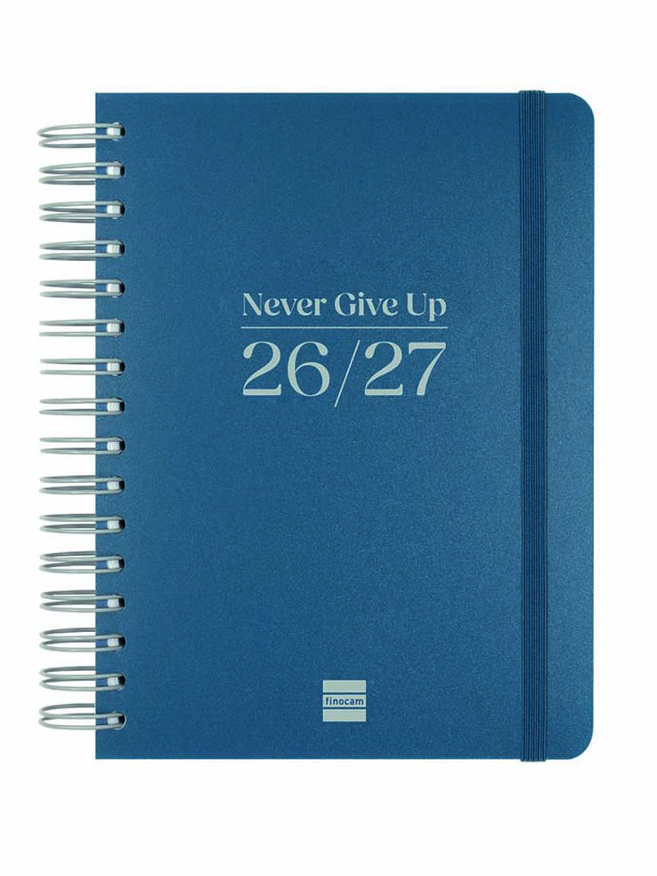 Agenda Escolar Finocam Cosmoflex 1/4 D&iacute;a/P&aacute;gina Catal&aacute;n 2026-27 Azul