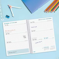 Agenda Finocam escolar Cool 1/4 setm/vista cas 2025-26 negre