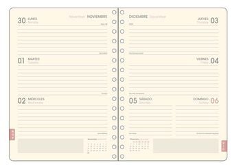 Agenda Escolar Dohe Espiral A5 sem/vista castellano 2026-2027 Magnolia Premium