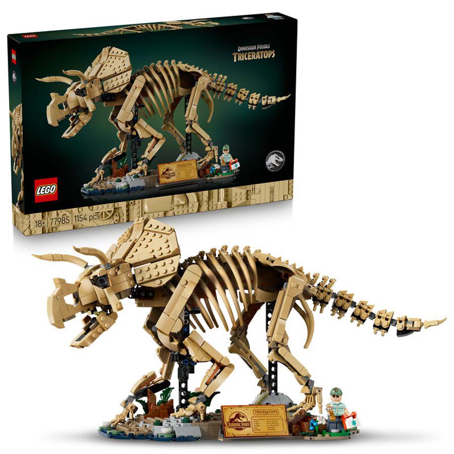LEGO&reg; Jurassic World F&oacute;siles de Dinosaurio: Triceratops 77985