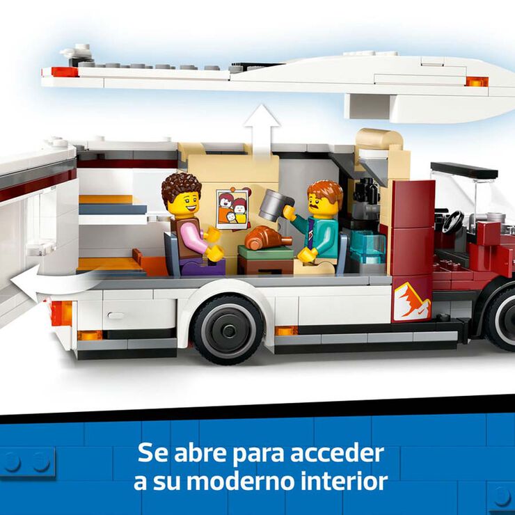 LEGO® LEGO City Autocaravana Aventurera de Vacaciones 60454