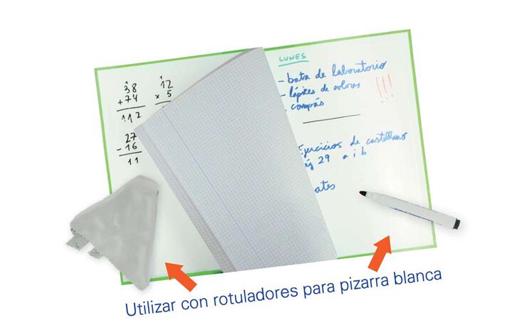 Libreta espiral Oxford Folio 80 hojas 4x4 con margen 5 colores