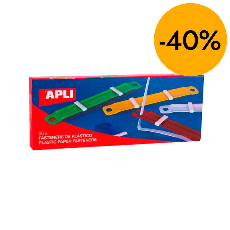 Enquadernador Fastener Apli colors assortits 50u