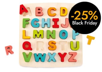 Encaje alfabeto de madera