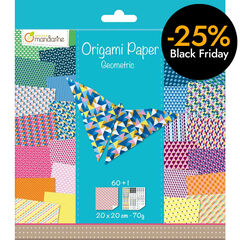 Papel Origami 20x20cm Geométrico