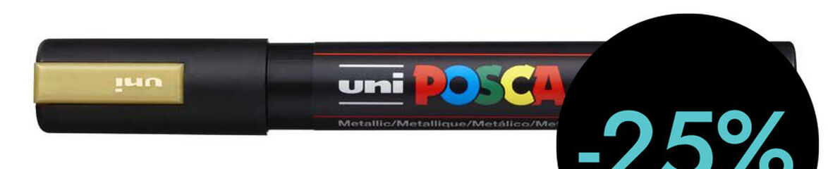 Retolador Posca PC-5M 1,8-2,5mm or