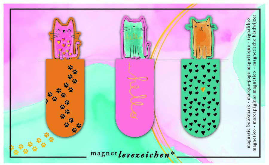 Punto de Libro magn&eacute;tico Miau