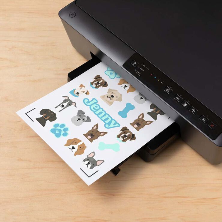 Cricut Sticker imprimible impermeable A4 transparente holográfico 5 hojas