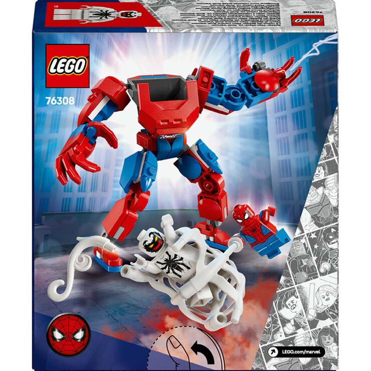 LEGO® Super Herois Armadura Robòtica d'Spider-Man vs. l'Anti-Venom 76308
