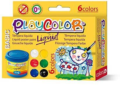 Pintura Liq&uuml;id Playcolor 40ml 6 colors