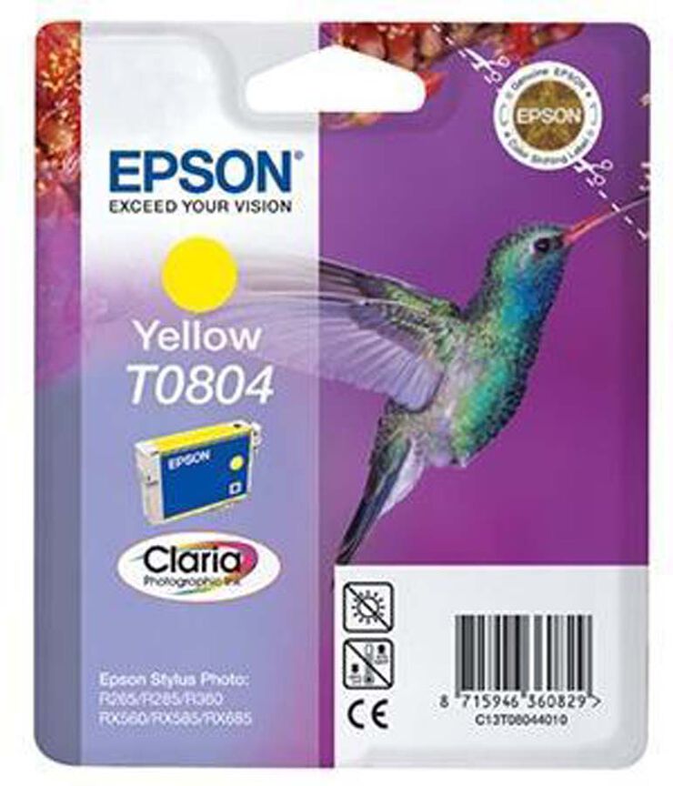 Cartucho original Epson Sty.Photo R265 amarillo  - Ref. C13T08044011