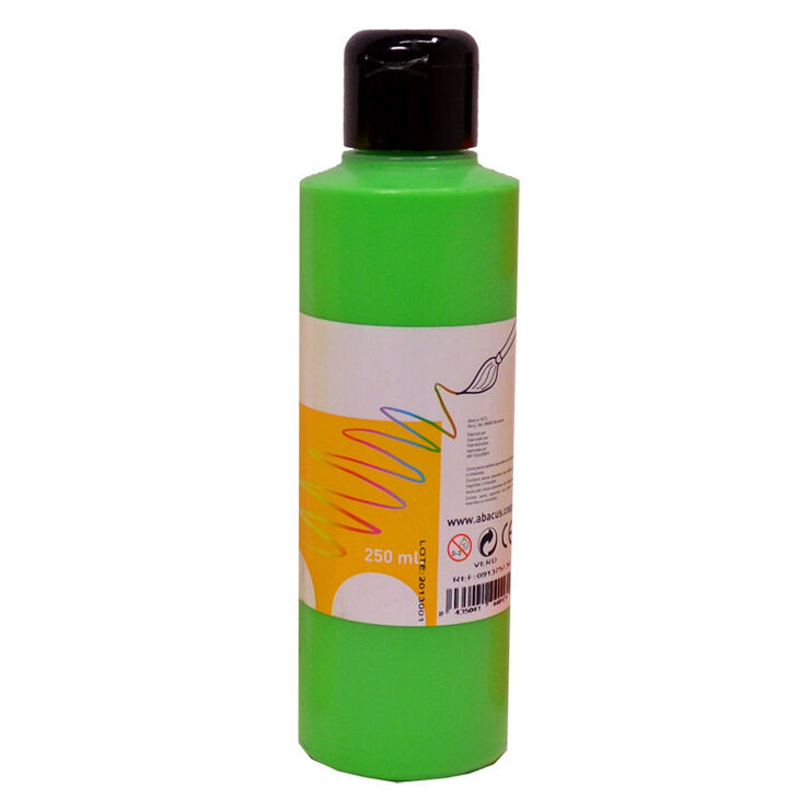 Témpera fluorescente Abacus 250ml Fluo verde