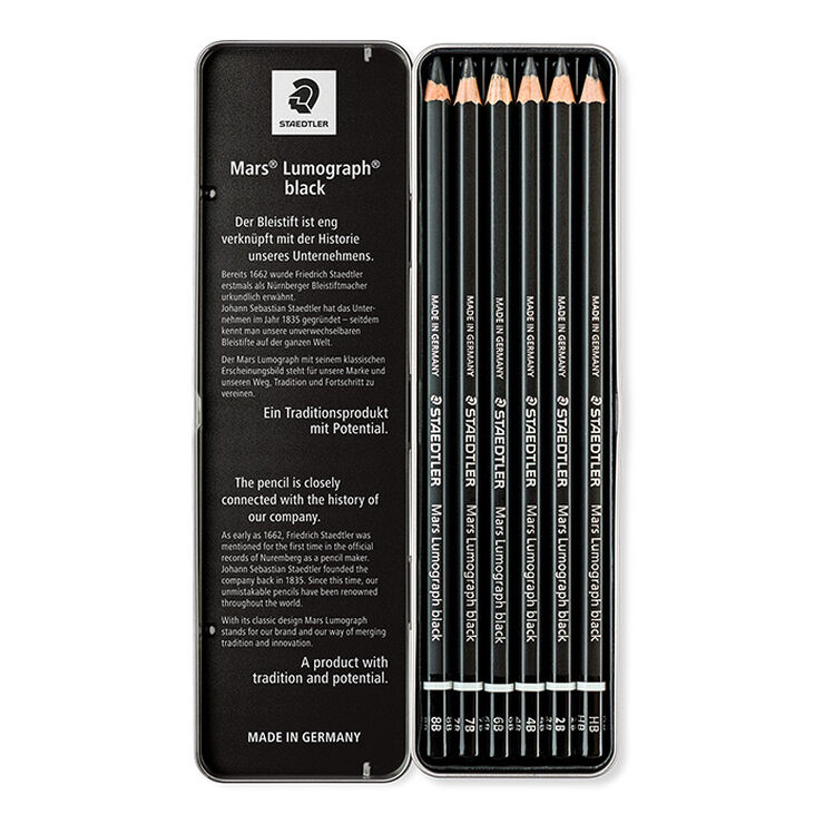 Lápiz Staedtler Mars Lumograph Black 100B G6 6u