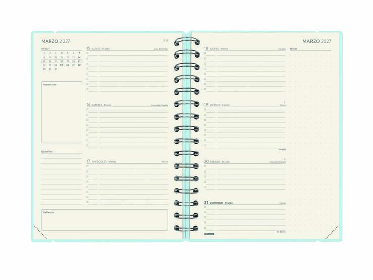 Agenda Finocam 16M Haiku E10 Sem/Vista Castellano 2026-27 Azul