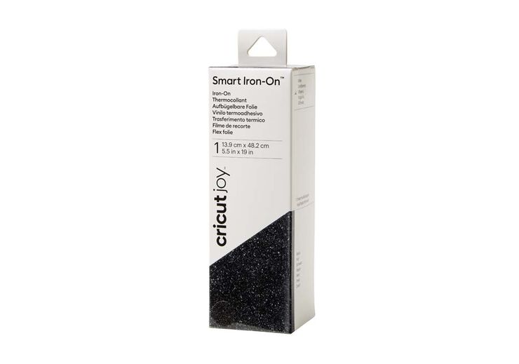 Joy Smart Iron-On 14x48cm negre glitter